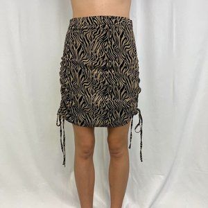 Le Lis Animal Print Mini Skirt